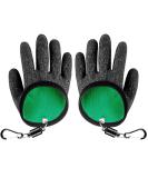 PSOWQ Waterproof Fishing Gloves - 2-Pack Stab-Resistant & Bite-Proof with Magnetic Lock for Safe Predator Fishing - Buy Online on GoSupps.com