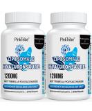 High Dose Liposomal Hyaluronic Acid Capsules - 1200mg 500-700 kDa Additive-Free 60 Capsules (2-Pack) | Premium Hydration Supplement - Buy Online on GoSupps.com