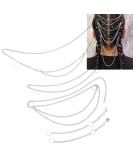 5PCS Hip Hop Punk Style Hair Braid Chain Rings | Hair Accessories for Women - Buy Online on GoSupps.com