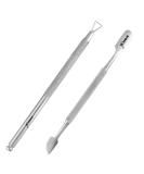 Kimex Nail Gel Polish Remover Tool - Cuticle Pusher + Cuticle Peeler Double-ended Nail Pusher Spoon Tool and Triangle Cuticle Peeler Scraper for Nail Cuticle Clean or Remove Gel Polish Silver - Buy Online on GoSupps.com
