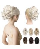 REECHO 9" Short Ponytail Extension Classic Loose Curly Wavy Claw Clip Pony tails Hair Extensions HP001 Hairpieces for Women - Platinum Blonde - Buy Online on GoSupps.com