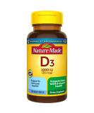 Nature Made Vitamin D3 25 mcg - 100 Softgels | Essential Immune Support - Buy Online on GoSupps.com