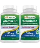 Best Naturals Vitamin B1 as Thiamine Mononitrate 100 mg 120 Tablets (120 Count (Pack of 2)) - Buy Online on GoSupps.com