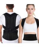 Adjustable Back Brace Posture Corrector for Men & Women | Comfort & Pain Relief for Neck Back & Shoulders | Lumbar Support (L - Buy Online on GoSupps.com