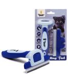 Thunderpaws Professional Fur Care Tool - De-Shedding Brush for Dogs & Cats | Best D-Shedz for All Fur Types & Sizes (Blue) - Buy Online on GoSupps.com