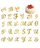 27 PCS Acrylic Alphabet Cake Topper Gold Cake Letters Decoration DIY Personalized Name Cupcake Toppers Mirror Alphabet A-Z Cake Picks for Birthday Party Wedding Graduation Cake Decoration (Uppercase) - Buy Online on GoSupps.com