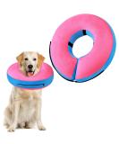 FWLWTWSS Inflatable Dog Collar - Adjustable Velcro Leak Protection for Post-Op Recovery - Pink XL (Neck: 45.7cm-63.5cm) - Buy Online on GoSupps.com