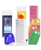Roll On Wax Kit Pre and Post Wax Gel Roller Waxing Kit with Honey and Lavender Wax Cartridges Depilatory Wax Roll on Wax Warmer for Women & Men Sensitive Skin - Buy Online on GoSupps.com
