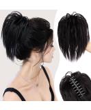 PORSMEER Claw Clip Ponytail Hair Extension - Dark Brown 10 Inch - Buy Online on GoSupps.com