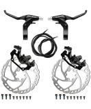 RUJOI Bike Disc Brake Kit - Aluminum Front & Rear Calipers | Full Alloy Levers | 160mm Rotor | Tool-Free Pad Adjuster for Road & Mountain Bikes - Buy Online on GoSupps.com