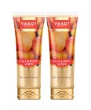 Vaadi Herbals Face & Body Scrub with Walnut & Apricot - 110g x 2 | Natural Exfoliating Scrub for Glowing Skin - Buy Online on GoSupps.com