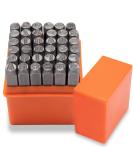36PC Metal Letter Punch Set 1/4 (6mm) - Steel Number and Letter Stamp Kit for Metal, Plastic, Wood, Leather - Buy Online on GoSupps.com