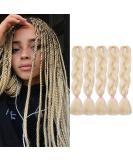 Tess Braids Extensions - 60 cm Jumbo Kanecalon Hair 5 Pack Light Blonde #613 for Box Braids - Buy Online on GoSupps.com