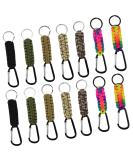 12 Premium Paracord Keychains - Braided Key Rings & Outdoor Accessories with Carabiner - Perfect for Camping & Personalization - Buy Online on GoSupps.com