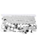 Belly Dance Hip Towel - 10 Yards Sequin Waist Chain & Coin Cloth | National Dance Supplies for Performance & Yoga (Silver) - Buy Online on GoSupps.com