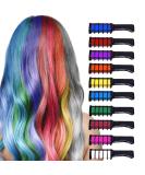 10 Colors Hair Chalk Comb for Kids Girls | Washable Temporary Bright Hair Color | Perfect Gift for Girls Age 6-12 | Ideal for Birthday, Christmas, and New Year Parties - Buy Online on GoSupps.com
