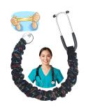 Stretchy Stethoscope Cover - Rainbow EKG Design - Universal Fit - Patented USA - 1 Pc - Buy Online on GoSupps.com
