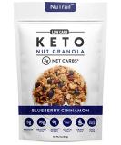 NuTrail Keto Blueberry Nut Granola - Low Carb Healthy Breakfast Cereal (11 oz) | 3g Net Carbs, Almonds, Pecans & Coconut - Buy Online on GoSupps.com