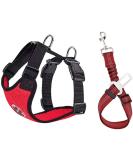 Shop Slowton Dog Harness with Seat Belt - Breathable Latex Puppy Safety Harness for Car | XXS Vermilion - Perfect for Everyday Sports - Buy Online on GoSupps.com
