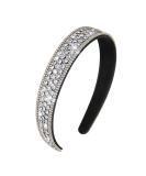 Sparkling Bling Black Headband for Women - Crystal Diamond Rhinestone Hair Accessories - Buy Online on GoSupps.com