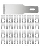 Size 18 Chiseling Blades SK5 Knife Blades No Handles Knife Square Blade Carbon Steel Chisel Tip Knife Blade with Plastic Storage Boxes for Wood Craft Carving Chiseling Shaving Cutting (60 Pack) - Buy Online on GoSupps.com