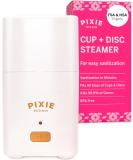 Pixie Menstrual Cup Steamer Sterilizer Cleaner - Wash Your Cup + Kill 99.9% of Germs with Cleanser Steam - 3 Minutes and Your Period Cup is Sterile!Automatic Timing Shut Off Switch (White) - Buy Online on GoSupps.com