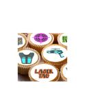 Laser Tag unframed style 24 pre-cut edible party decorations Wafer Paper Cupcake Topper Cake - Buy Online on GoSupps.com