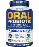 Tuthi Oral Probiotics - Dental Probiotic for Bad Breath & Gum Care - 7 Billion CFU - Fresh Mouth Health - Peppermint Lozenges 60 Count - Buy Online on GoSupps.com