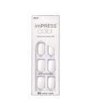 KISS IMPRING COLOR FROSTING with PureFit technology colored manicure contains cleaning pad mini file manica straps and 30 artificial nails frosting 1 piece (1 Pack) - Buy Online on GoSupps.com