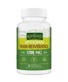 1200mg Liposomal Trans-Resveratrol 98% Pure Formula Trans Resveratrol Supplement 60 Softgels 60 count (Pack of 1) - Buy Online on GoSupps.com