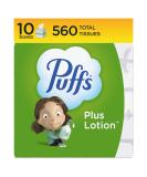 Puffs Plus Lotion Facial Tissues, 10 Cubes, 56 Tissues Per Box - Buy Online on GoSupps.com