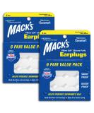 Mack's Pillow Soft Silicone Earplugs - 6 Pair (Pack of 2), Value Pack  The Original Moldable Silicone Putty Ear Plugs for Sleeping, Snoring, Swimming, Travel, Concerts and Studying - Buy Online on GoSupps.com