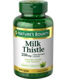 Nature's Bounty Milk Thistle 250 mg - 200 Capsules for Liver Health - Buy Online on GoSupps.com