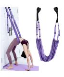 Yogagurt leg streak stretching band Stretchband - yoga belts made of polyester cotton inversion stretch exercise band for yoga ballet pilates gymnastics flexibility training purple 1 piece - Buy Online on GoSupps.com