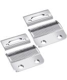 Mudder Professional Replacement Clipper Blades - 2 Sets, 2 Holes Adjustable Hair Trimmer Parts for Barbers and Stylists (Silver) - Buy Online on GoSupps.com