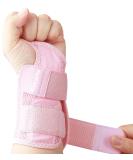 Wrist Brace for Carpal Tunnel Relief | Adjustable Support Splint for Arthritis | Small/Medium Pink Left Hand - Buy Online on GoSupps.com