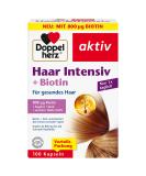 Doppelherz Haar Intensiv + Biotin - 100 Capsules for Healthy Hair | Biotin & Zinc Supplement - International Shipping Available - Buy Online on GoSupps.com