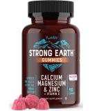 YumVs Calcium Magnesium Zinc & Vitamin D Gummies - 90 Count | Chewable Supplement for Adults | Raspberry Flavor | Kosher Halal - Buy Online on GoSupps.com