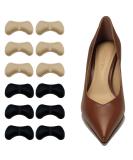Heel Grips for Loose Shoes | Premium Inserts & Cushions | Prevent Slipping & Blisters | Multicolor Beige & Black - Buy Online on GoSupps.com