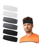 6 Pieces Sports Headband - Slipproof Moisture-Wicking Cotton for Men & Women | Ideal for Running Cycling & Jogging - Buy Online on GoSupps.com