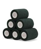 Buy Self-Adhesive Cohesive Bandage - 7.5cm x 4.5m 6 Rolls for First Aid Dog Veterinary Wrap Sport & Injury Support (Dark Green) - Buy Online on GoSupps.com