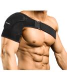 Compression Shoulder Brace for Men & Women - Heated Support Sleeve for Torn Rotator Cuff Bursitis & Tendonitis - Breathable Design - Buy Online on GoSupps.com