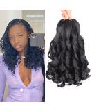 French Curly Braiding Hair 14 Inch - 8 Packs Pre Stretched for Box Braids | Bouncy Loose Wavy Spiral Curls | French Curl Crochet Braids - Extensions - Buy Online on GoSupps.com