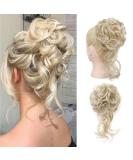 REECHO Messy Bun Hair Piece - Synthetic Tousled Updo Elastic Bun for Women, Natural Blonde - Buy Online on GoSupps.com