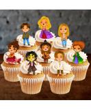 Hocus Pocus Edible Cupcake Toppers (PRECUT Optional) Sanderson Sisters Theme - Halloween Witches Edible Cupcake Toppers - Wafer Cake Decorations (PRECUT Pack of 12) - Buy Online on GoSupps.com