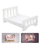 Newborn Photography Props Wooden Bed Baby Photoshoot Props Doll Bed Baby Photo Prop White Wood Mini Bed for Photography Baby Doll Bed Make The Old Bed Photography Props Baby Photo Studio Props - Buy Online on GoSupps.com
