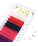 Colored Easy Fan Volume Lashes Mix Tray for Salon Use - B&Q LASH (5 Color Mix-C-0.07 16 mm) - Buy Online on GoSupps.com