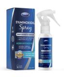 5% Minoxidil Hair Regrowth Treatment for Men & Women - 60ml Spray for Hair & Beard Growth - Buy Online on GoSupps.com
