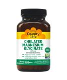 Country Life Chelated Magnesium Glycinate 400mg - 180 Tablets for Optimal Health - Buy Online on GoSupps.com