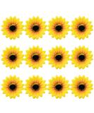 Framendino 12 Pack Sunflower Hair Clips - Yellow Flower Pins for Women & Girls | Alligator Barrettes for Summer Beach Party - Buy Online on GoSupps.com